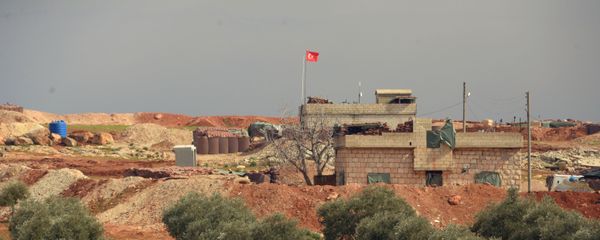 Турецкий пост наблюдения на границе с Сирией в окрестностях сирийского города Мааррат-эн-Нууман, освобожденный военнослужащими Сирийской арабской армии (20 февраля 2020). Турецкий пост наблюдения на границе с Сирией в окрестностях сирийского города Мааррат-эн-Нууман, освобожденный военнослужащими Сирийской арабской армии (20 февраля 2020). - Sputnik Արմենիա