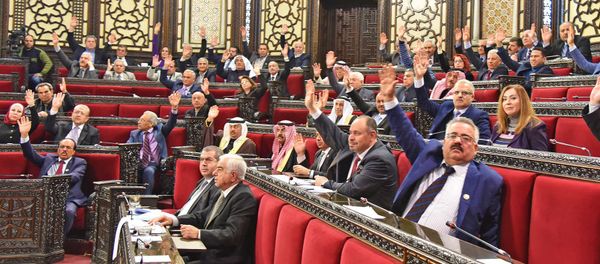 Заседание Парламента Сирии, на которой принята резолюция, осуждающая геноцид армян в Османской империи (13 февраля 2020). Сирия - Sputnik Արմենիա