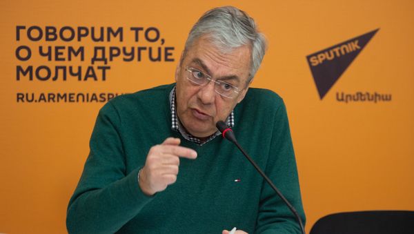 Баграт Асатрян на пресс-конференции Экономика Армении в 2019 году, и какие вызовы стоят перед страной в 2020-м? (19 февраля 2020). Еревaн - Sputnik Армения