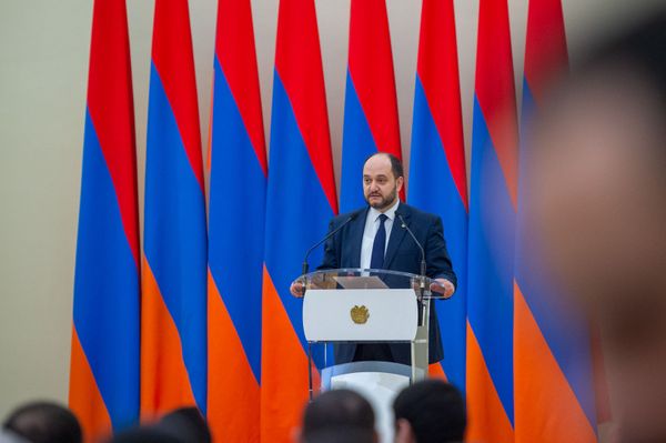 ԿԳՄՍ նախարար Արայիկ Հարությունյանը` լավագույն մարզիկների պարգևատրման արարողությանը - Sputnik Արմենիա