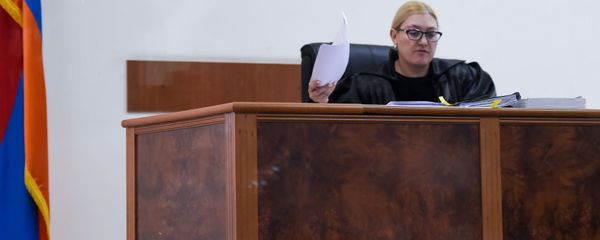 Судья Анна Данибекян на судебном заседании по делу 1 марта (25 февраля 2020). Еревaн - Sputnik Армения