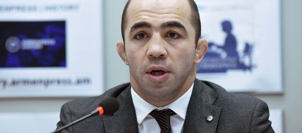Арсен Джулфалакян на пресс-конференции  (26.2.2020). Еревaн - Sputnik Արմենիա