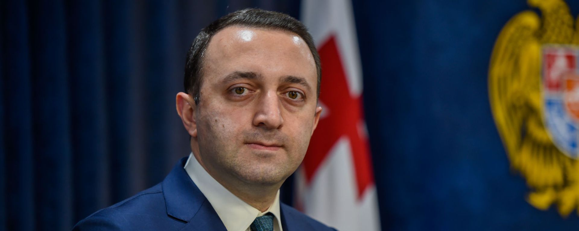  Министр обороны Грузии Давид Ираклий Гарибашвили на пресс-конференции (27 февраля 2020). Еревaн - Sputnik Армения, 1920, 07.07.2021