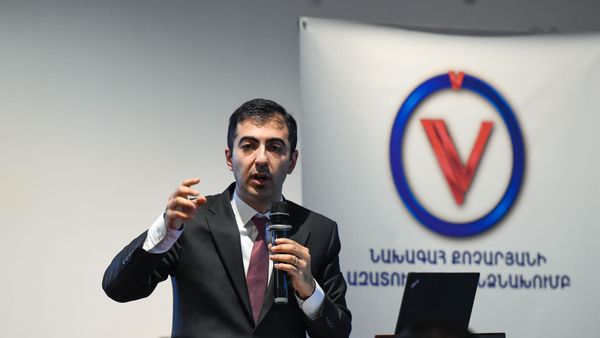 Арам Орбелян на информационной конференции на тему Дело 1 марта в постреволюционной Армении (29 февраля 2020). Еревaн - Sputnik Армения