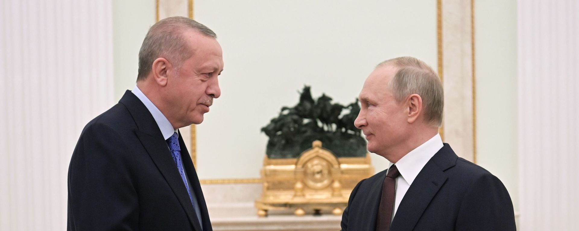  Владимир Путин и Реджеп Тайип Эрдоган  - Sputnik Армения, 1920, 18.02.2021