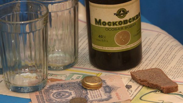 Экспонаты музея истории водки, расположенного в стенах Измайловского Кремля - Sputnik Армения