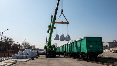 Ввод в строй новых вагонов "Южно-Кавказской железной дороги" для перевозки руды (9 марта 2020). Еревaн