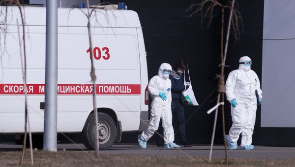 Больница в Коммунарке для пациентов с подозрением на коронавирус  - Sputnik Армения