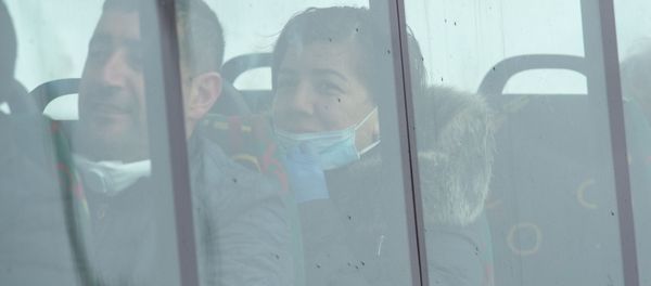 Контрольно-пропускной пункт при выезде из Эчмиадзина (17 марта 2020). Армавир Контрольно-пропускной пункт при выезде из Эчмиадзина (17 марта 2020). Армавир - Sputnik Армения