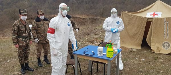 Профилактические меры предосторожности по недопущению короновируса в ВС Профилактические меры предосторожности по недопущению короновируса в ВС - Sputnik Армения