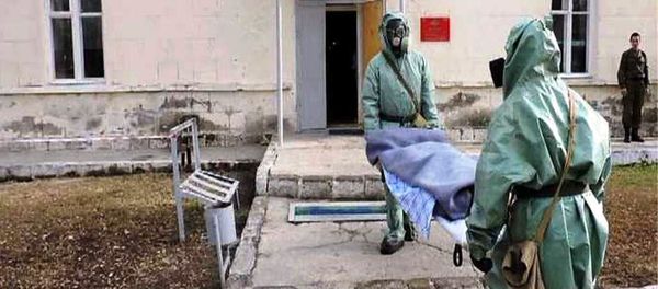 Мед.подразделения российской военной базы ЮВО отработали спец.мероприятия в условиях применения оружия массового поражения - Sputnik Армения