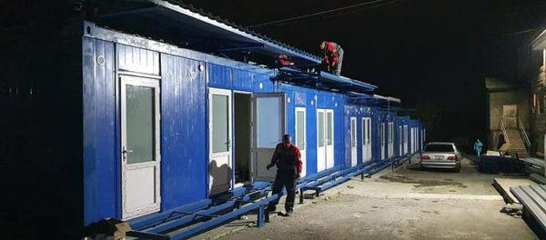 Новые модули для больных коронавирусом при Норкской инфекционной больнице (29 марта 2020). Еревaн - Sputnik Արմենիա