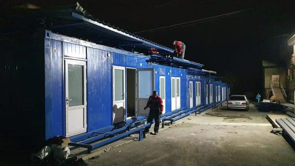 Новые модули для больных коронавирусом при Норкской инфекционной больнице (29 марта 2020). Еревaн - Sputnik Армения