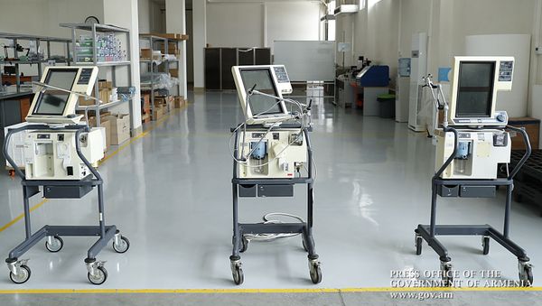 Аппараты искусственной вентиляции легких в Инженерном городе (3 апреля 2020). Еревaн - Sputnik Армения