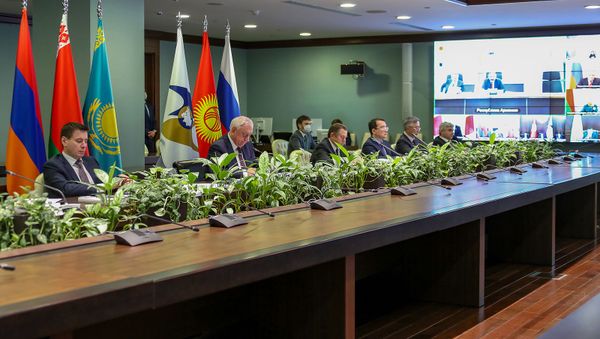 Межправительственный совет ЕЭК (10 апреля 2020). Москвa - Sputnik Армения