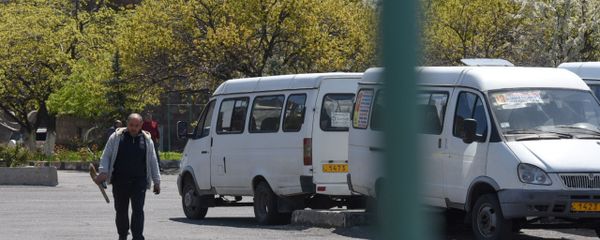 Акция протеста водителей общественного транспорта (14 апреля 2020). Еревaн - Sputnik Արմենիա