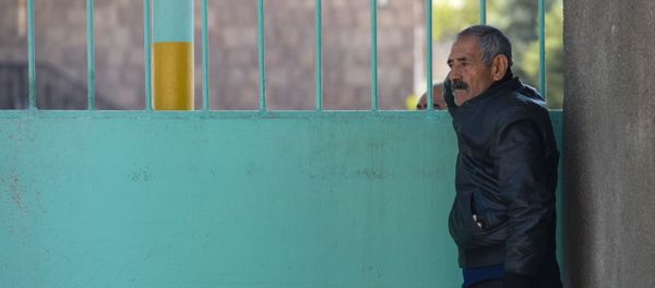 Акция протеста водителей общественного транспорта (14 апреля 2020). Еревaн Акция протеста водителей общественного транспорта (14 апреля 2020). Еревaн - Sputnik Արմենիա