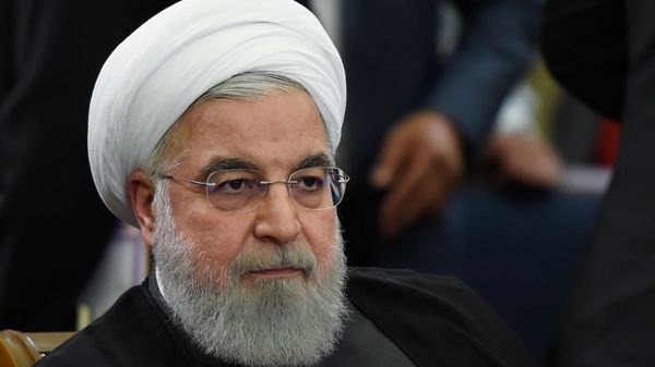 Президент Ирана Хасан Рухани на заседании Высшего евразийского экономического совета и глав делегаций приглашенных государств (1 октября 2019). Еревaн - Sputnik Армения