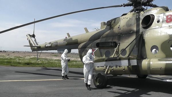 На российской военной авиабазе «Эребуни» произведена  РХБ-разведка техники - Sputnik Армения