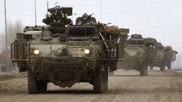 Боевые бронированные машины Stryker армии США - Sputnik Армения