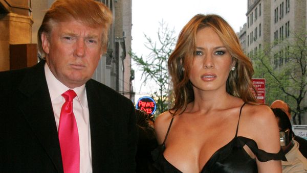 Дональд Трамп с женой Меланией на вечере Sweet Charity Christina Applegate в Нью-Йорке  - Sputnik Արմենիա