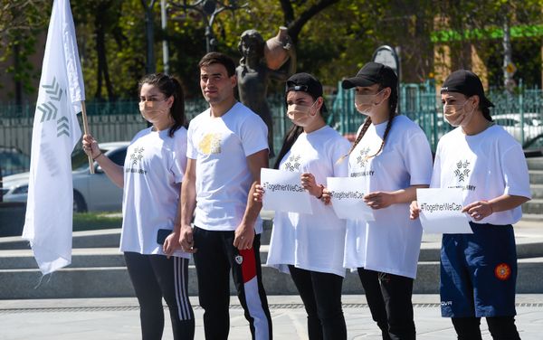Together we can. մարաթոնյան վազքի մասնակիցները - Sputnik Արմենիա