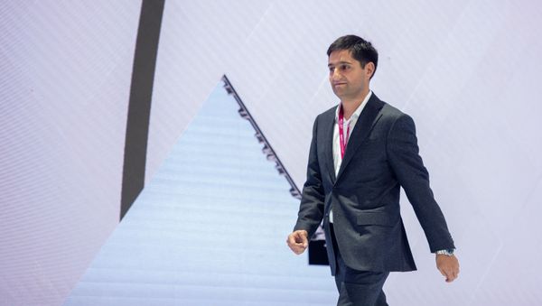 Приветственная речь Александра Есаяна во время церемонии открытия WCIT-2019 (7 октября 2019). Еревaн - Sputnik Արմենիա