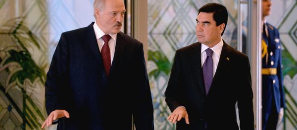 Президент Туркменистана Гурбангулы Бердымухамедов и президент Беларуси Александр Лукашенко Президент Туркменистана Гурбангулы Бердымухамедов и президент Беларуси Александр Лукашенко - Sputnik Արմենիա