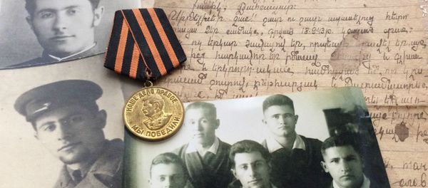 Медаль фронтовика Шахвалада Шахназаряна - Sputnik Արմենիա