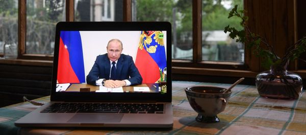 Трансляция обращения президента России В. Путина - Sputnik Արմենիա