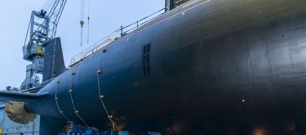 Спуск на воду атомной подлодки проекта Ясень-М в Северодвинске - Sputnik Армения