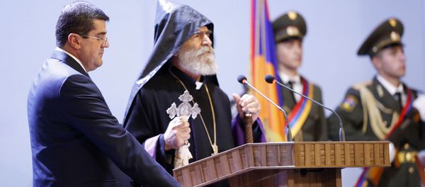 Инаугурация президента Карабаха Араика Арутюняна (21 мая 2020). Шуши - Sputnik Արմենիա