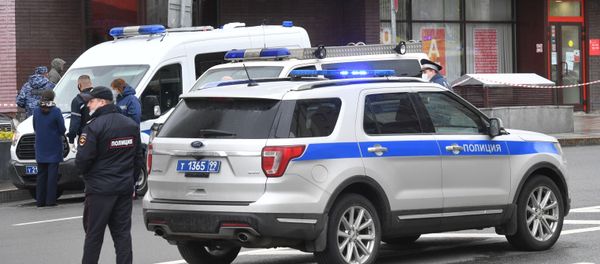 Захват заложников в отделении банка в центре Москвы (23 мая 2020). Москва - Sputnik Армения