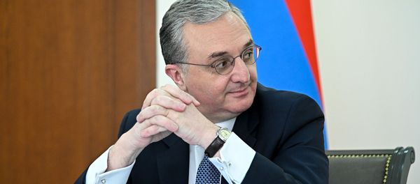 Министр иностранных дел Армении Зограб Мнацаканян на заседании Совета МИД стран членов ОДКБ в формате видеоконференции (26 мая 2020). Еревaн Министр иностранных дел Армении Зограб Мнацаканян на заседании Совета МИД стран членов ОДКБ в формате видеоконференции (26 мая 2020). Еревaн - Sputnik Армения
