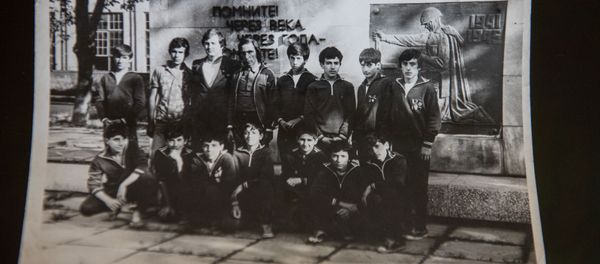 Архивная фотография юношеской футбольной команды Гюмри - Sputnik Արմենիա
