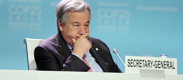 Генсек ООН Антонио Гутерриш на конференции по изменению климата COP25 (11 декабря 2019). Мадрид - Sputnik Արմենիա