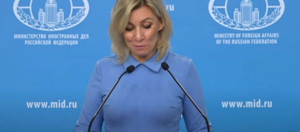 Захарова смутилась во время чтения личного вопроса из Армении на онлайн брифинге - Sputnik Армения