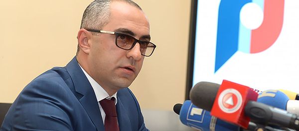 Заместитель председателя КГД Эдвард Ованнисян во время пресс-конференции (13 августа 2019). Еревaн - Sputnik Արմենիա