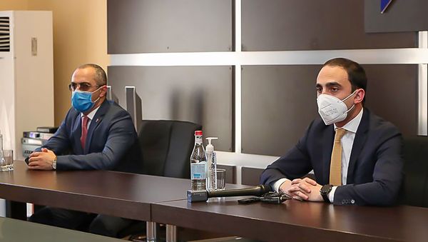Вице-премьер Тигран Авинян представил нового главу КГД сотрудникам комитета (6 июня 2020). Еревaн - Sputnik Արմենիա