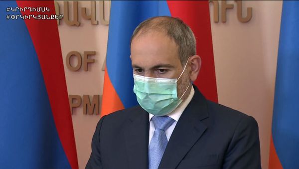 Премьер-министр Никол Пашинян во время брифинга (9 июня 2020). Еревaн - Sputnik Արմենիա