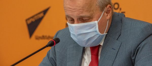 Посол России в Армении Сергей Копыркин во время онлайн пресс-конференции (11 июня 2020). Еревaн Посол России в Армении Сергей Копыркин во время онлайн пресс-конференции (11 июня 2020). Еревaн - Sputnik Армения