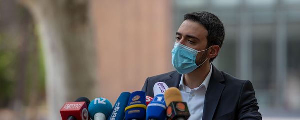 Адвокат Роберта Кочаряна Арам Вардеванян на пресс-конференции (19 июня 2020). Еревaн - Sputnik Արմենիա