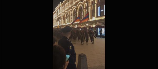 Армянская военные на репетиции Парада Победы в Москве - Sputnik Արմենիա