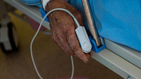 Пациент в реанимации медцентра Арташат - Sputnik Армения