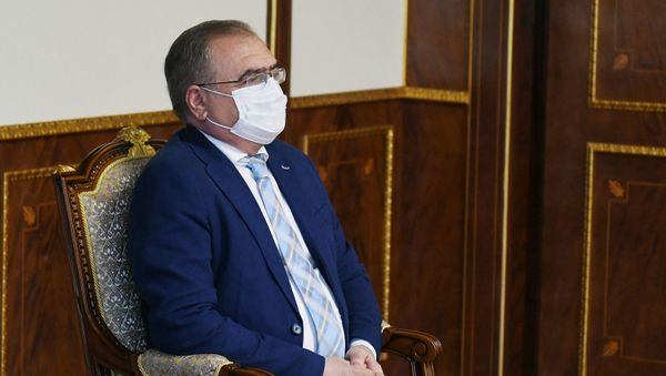 Бывший министр здравоохранения Арарат Мкртчян на встрече с президентом Армении (29 июня 2020). Еревaн - Sputnik Արմենիա