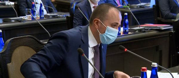 Министр здравоохранения Арсен Торосян на заседании правительства (2 июля 2020). Еревaн - Sputnik Արմենիա