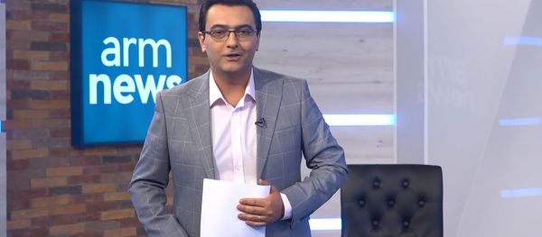 Кадр из вечернего выпуска новостей телеканала ArmNews - Sputnik Արմենիա