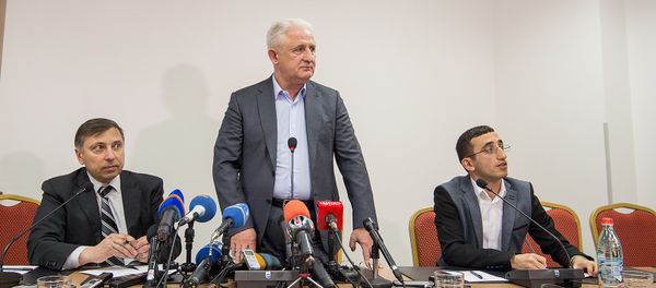 Пресс-конференция одного из акционеров авиакомпании Armenia Тамаза Гаиашвили - Sputnik Армения