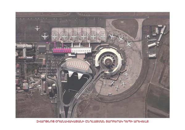 Макет аэропорта Звартноц, представленный со стороны концессионера Макет аэропорта Звартноц, представленный со стороны концессионера - Sputnik Արմենիա