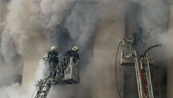 Пожар в здании Министерства обороны в Москве - Sputnik Армения